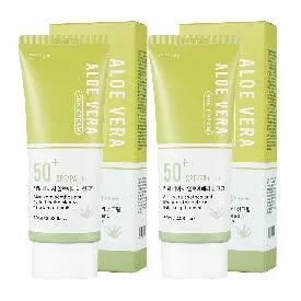 코스메이트 네이처 알로에베라 선크림 60ml 2개