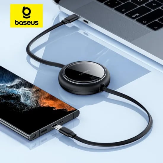베이스어스 100W USB C 릴케이블