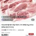 미트포테이블 돼지 목살 목전지 1kg