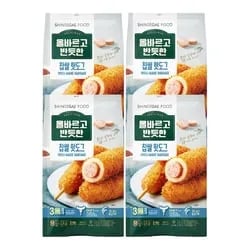올반 찹쌀 핫도그 80g x 5개 X 4팩