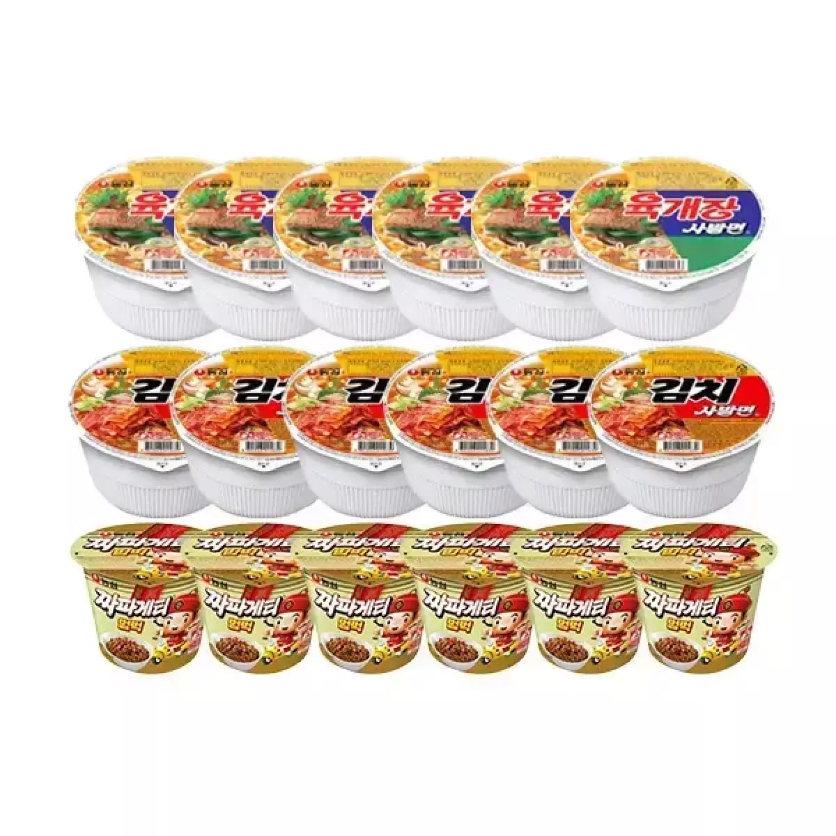 육개장사발면 6개 외 다양 김치사발면 6개 외 다양 짜장범벅 6개