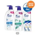헤드앤숄더 샴푸 850ml 3개 미니샴푸 2개