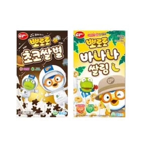 뽀로로 시리얼 초코쌀별 450g 외 다양 바나나쌀링 450g 세트 총 2개