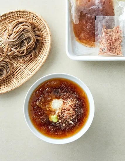 하코야 살얼음 동동 냉메밀 소바 2인분