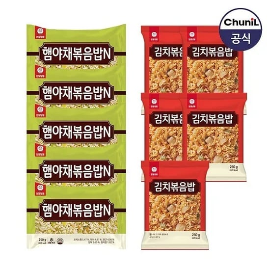 햄야채볶음밥 50g 5봉 외 다양 김치볶음밥 250g 5봉
