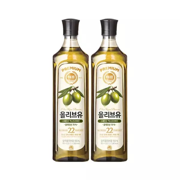 사조 해표 올리브유900ml 2병 (20,890원/무료)