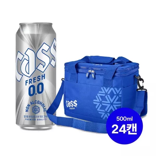 카스 제로 500ml 24개+쿨러백1개 (22,500원/무료)