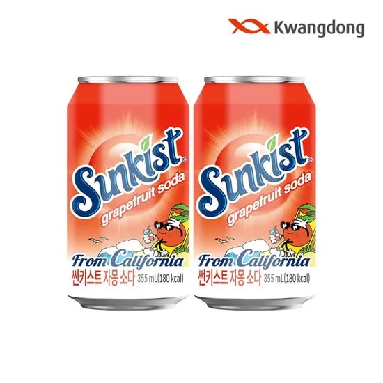 썬키스트 자몽 소다 355ml 24입 (0,900원/무료)1