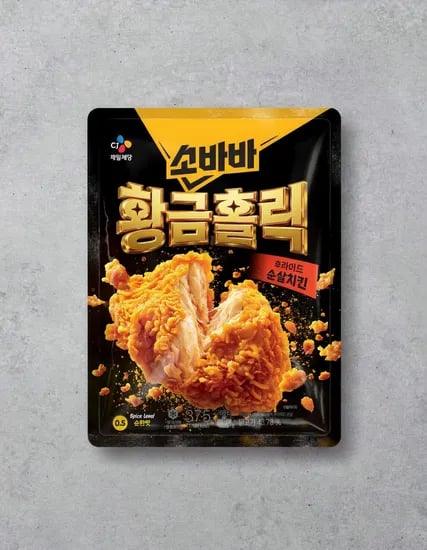 소바바 황금홀릭 후라이드 순살치킨 375g (7,480원/무료)