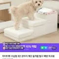 마이티펫 수납형 3단 강아지 계단 화이트 2개