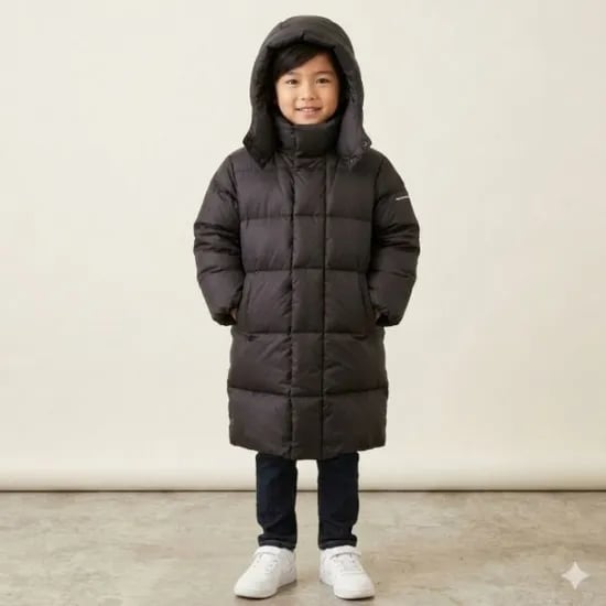 오버핏 롱 다운점퍼 KP4JPU415