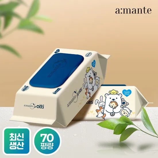 아망떼 물티슈 70평량 70매 20팩 외 다양