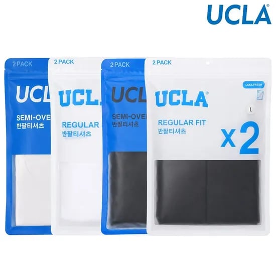 UCLA 남여공용 투팩 4종 (6,550원/3,000)1
