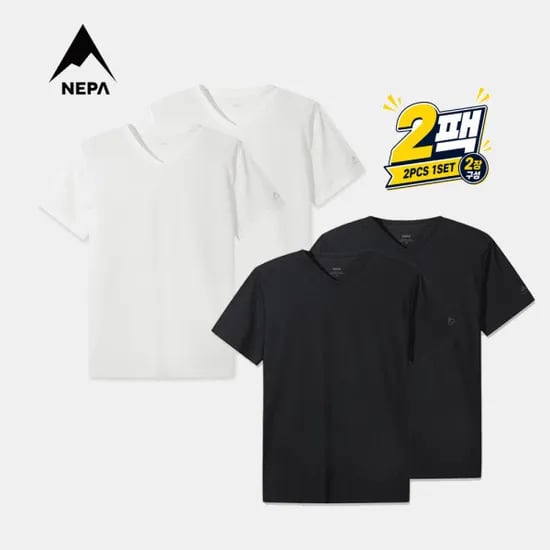 네파 공용 아이스 냉감 티셔츠 2팩