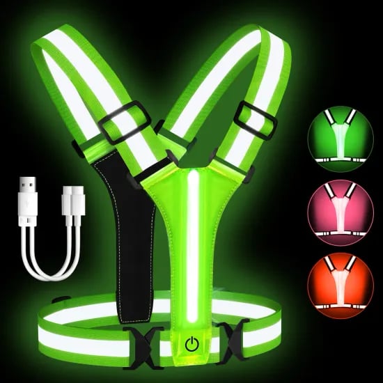 모니터 스탠드 라이저, LED 러닝 조끼 USB