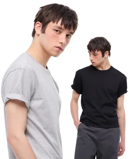 젠플록스 르아브 에어로쿨 크롭 반팔 티셔츠 2팩