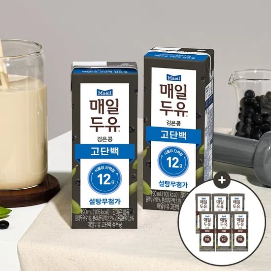 매일두유 고단백 검은콩 90ml 48팩+6팩 증정 (30,712원/무료)1