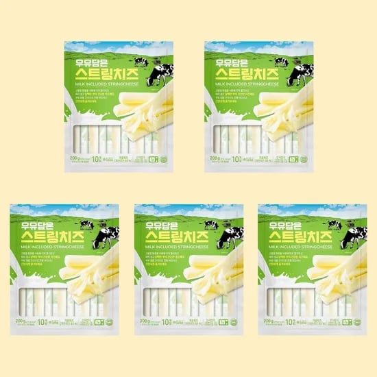 모짜렐라 82% 스트링치즈 200g 5팩 (22,390원/무료)