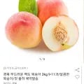 경북 백도 복숭아 2kg 9~11과