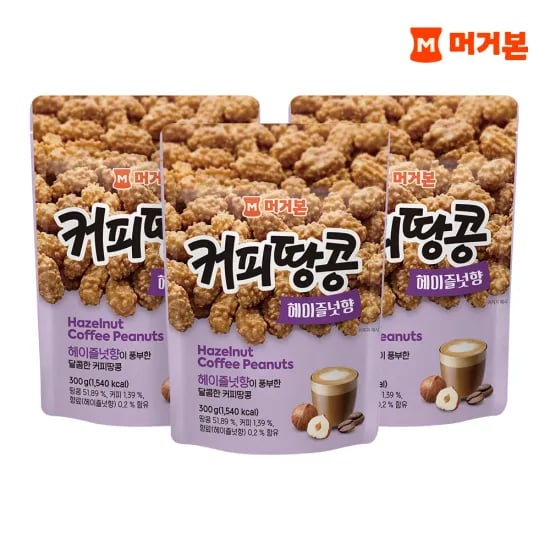 머거본 커피땅콩 300g X6봉