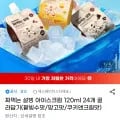 짜먹는 설빙 아이스크림 10mL 24개 팥빙수맛 쿠키앤크림 망고맛 2