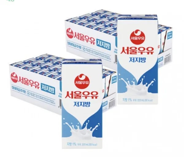 서울우유 저지방 멸균우유 200ml 48개입 (2,900원/무료)1