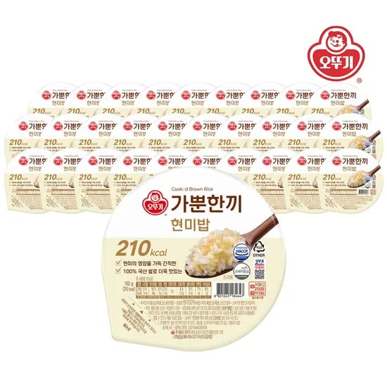 오뚜기 가뿐한끼 현미밥 150g 30개