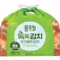 사계절 아삭 김치, 톡톡 김치, 평양 왕만두, 냉동 나또, 풀무원 샘물, 얄피 꽉찬 만두