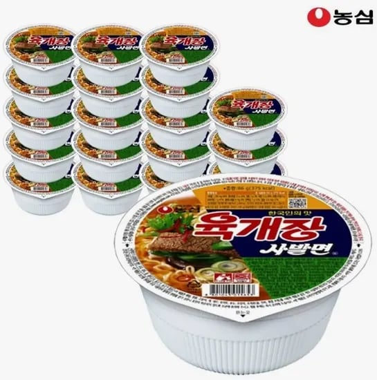 농심 육개장사발면 86g x 24개 (12,140원/무배)