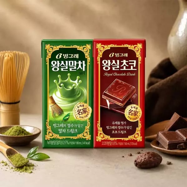 빙그레 왕실말차 190ml 24팩+24팩 (22,900원/무배)