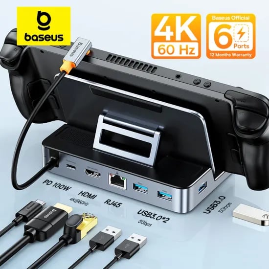 Baseus 6 in 1 도킹 스테이션 허브