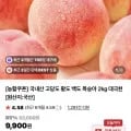 백도복숭아 소과 2kg (7,760/무료)