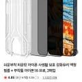 아이폰 사생활보호 강화유리 액정필름 2매입+부착틀 (1,850원/네멤무배)