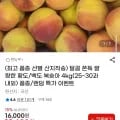 황도/백도 복숭아 4kg (13,600원/무료)