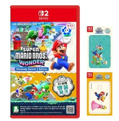 Switch2 슈퍼마리오브라더스원더+다 함께 방울 파크(68,295원/무료)