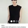 코튼 크루넥 슬리브리스 티셔츠 (8,000원/무료)