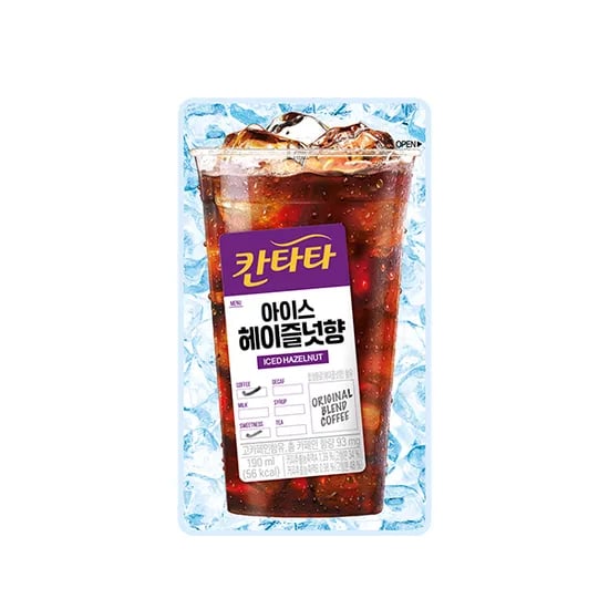 칸타타 아이스 헤이즐넛향, 190ml, 20개 (9,900/무료)
