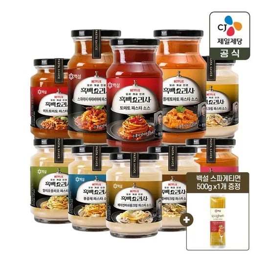 파스타소스 4개+스파게티면 500g증정(6,060원)1