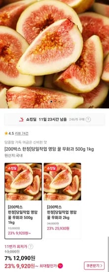 영암 무화과 500g (9,920원/무배)