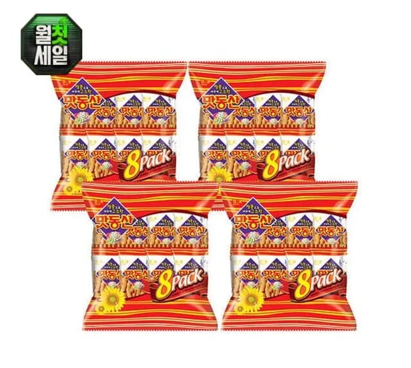 맛동산 8팩 4봉 1216g (38g 32봉) (12,960원/무료)
