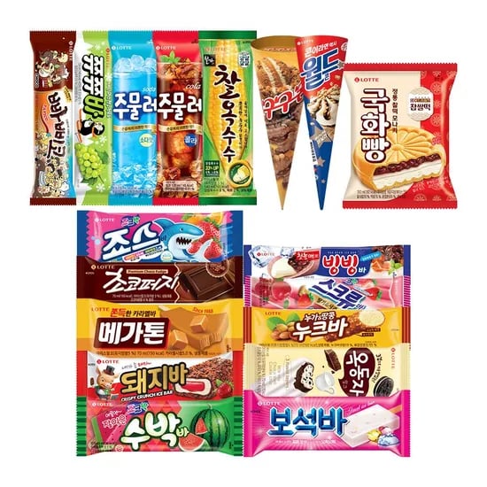 추억의 옛날 막대 아이스크림 10종 x 개 (18,450원/무료)5