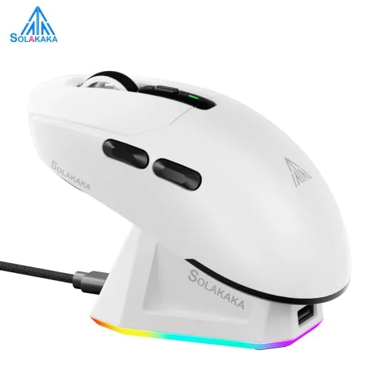 SOLAKAKA SM820 게이밍 마우스 RGB 충전 도크