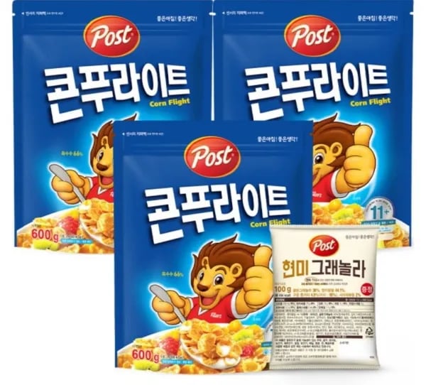 포스트 콘푸라이트 600g 3개 + 현미 그래놀라 100g (10,710원/무료배송)