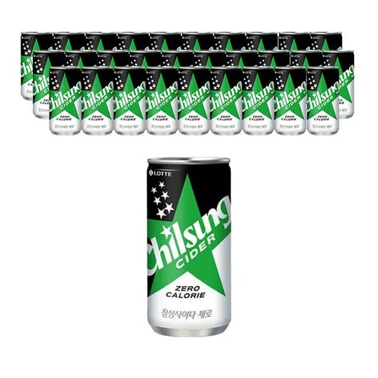 칠성사이다 제로 210ml 0캔 (티멤11,770원/무료)3