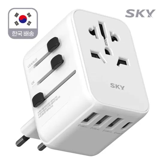 스카이 필 GaN 65W PD PPS QC 미니 3포트