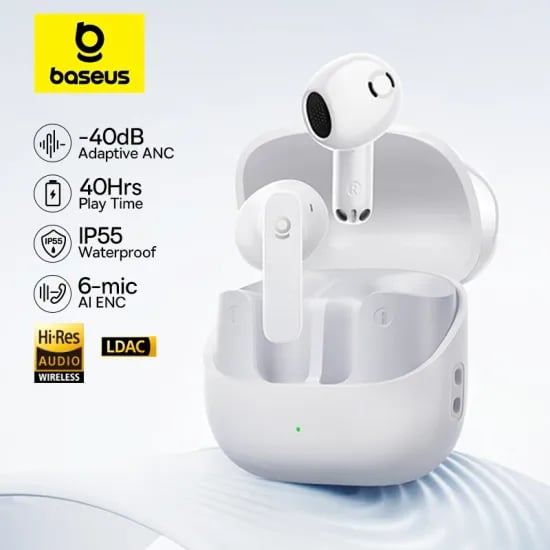 베이스어스 BS1 NC -40dB 실시간 적응형 ANC 무선 이어버드
