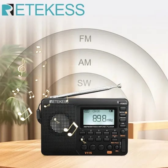 Retekess V115 AM FM 단파라디오