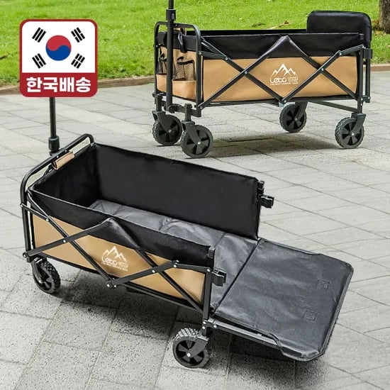레토 접이식 캠핑웨건 카트 백도어 오픈형 LCP-W02
