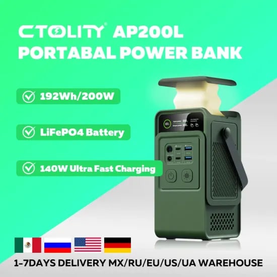 CTOLITY AP200L 60000mAh 인산철 보조배터리