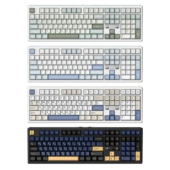 AULA LINGBAO K98 한국어 무선 기계식 키보드 $29.61